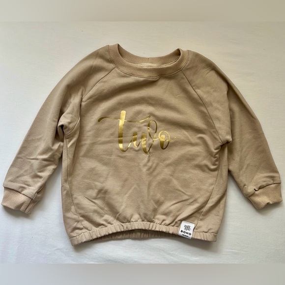 Toddler Girl 2nd Birthday Outfit- Sweatshirt and Leggings Size 18-24 Months - Picture 2 of 6